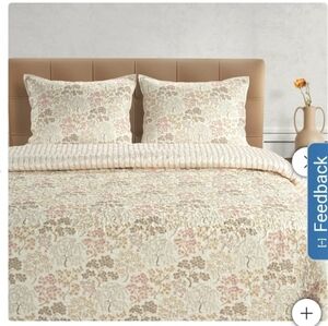 The Linen Closet Orchard Trees 3-piece Quilt Set Size Full/Queen